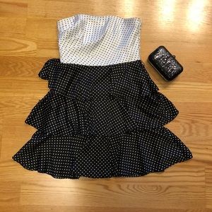 White House Black Market polka dot dress